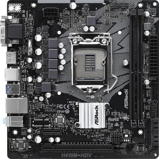 Материнская плата ASROCK H410M-HDV, фото 1