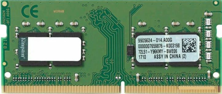 Модуль памяти Kingston ValueRam 4GB DDR4 SODIMM PC4-19200 KVR24S17S6/4, фото 1