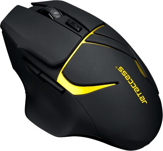 Мышь Jet.A Comfort OM-U64G (Black-Yellow), фото 3