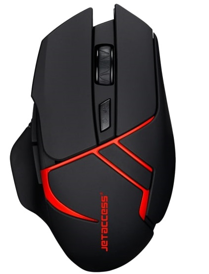 Мышь Jet.A Comfort OM-U64G (Black/Red), фото 2