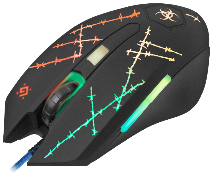 Мышь Defender Forced GM-020L Black USB, фото 13