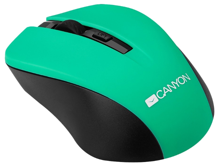 Мышь Canyon CNE-CMSW1GR Green USB, фото 2
