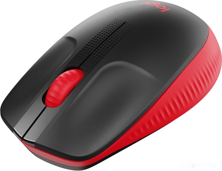 Мышь Logitech M190 (черный/красный), фото 3