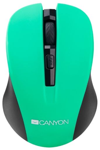 Мышь Canyon CNE-CMSW1GR Green USB, фото 1