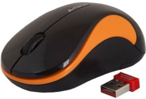Мышь Gembird MUSW-200 Black-Orange USB