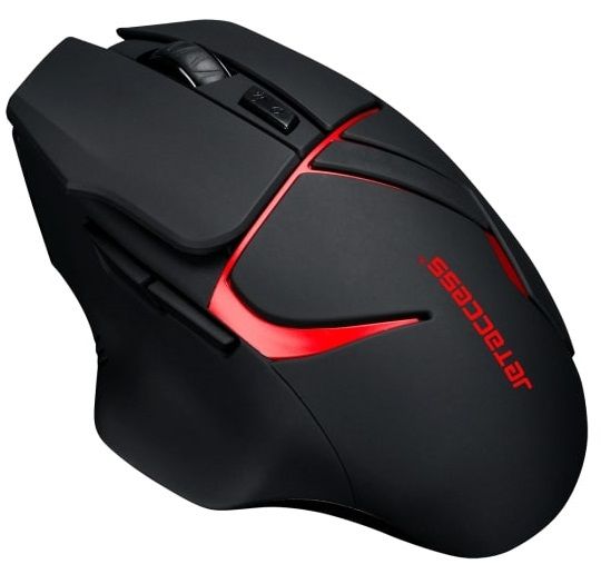 Мышь Jet.A Comfort OM-U64G (Black/Red), фото 1