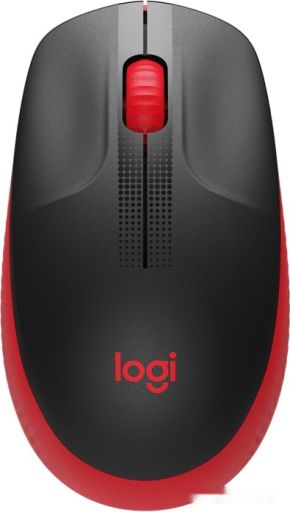 Мышь Logitech M190 (черный/красный), фото 1