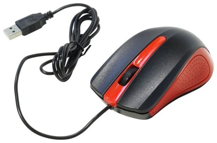 Мышь Oklick 225M Black-Red USB, фото 1