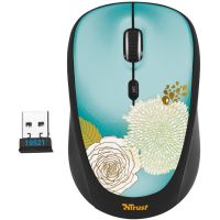 Мышь Trust Yvi Flower Blue USB