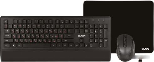 Клавиатура + мышь с ковриком Sven KB-C3800W