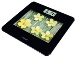 Напольные весы Scarlett SC-BS33E002 BK/YW flowers