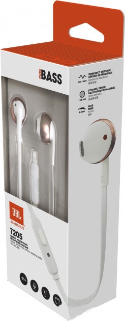 Наушники JBL T205 (Rose Gold), фото 6