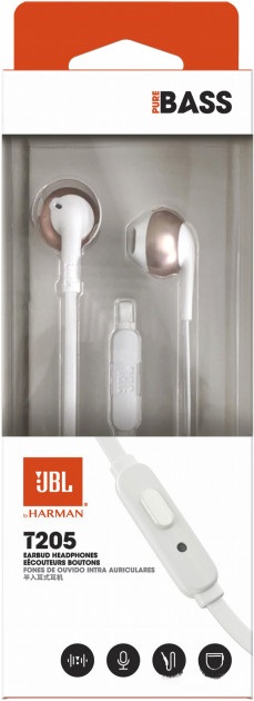 Наушники JBL T205 (Rose Gold), фото 7
