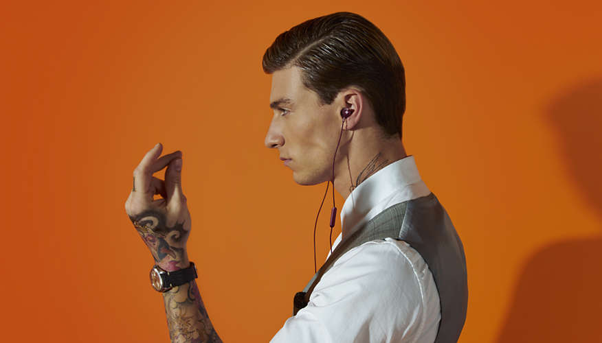 Наушники Philips BASS+ SHE4305 (Red), фото 3