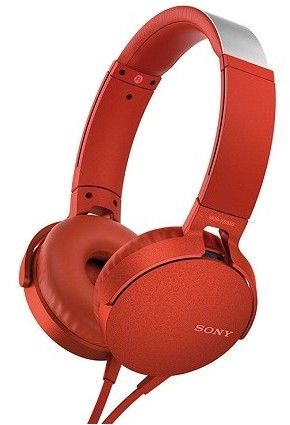 Наушники Sony MDR-XB550AP (Red), фото 1