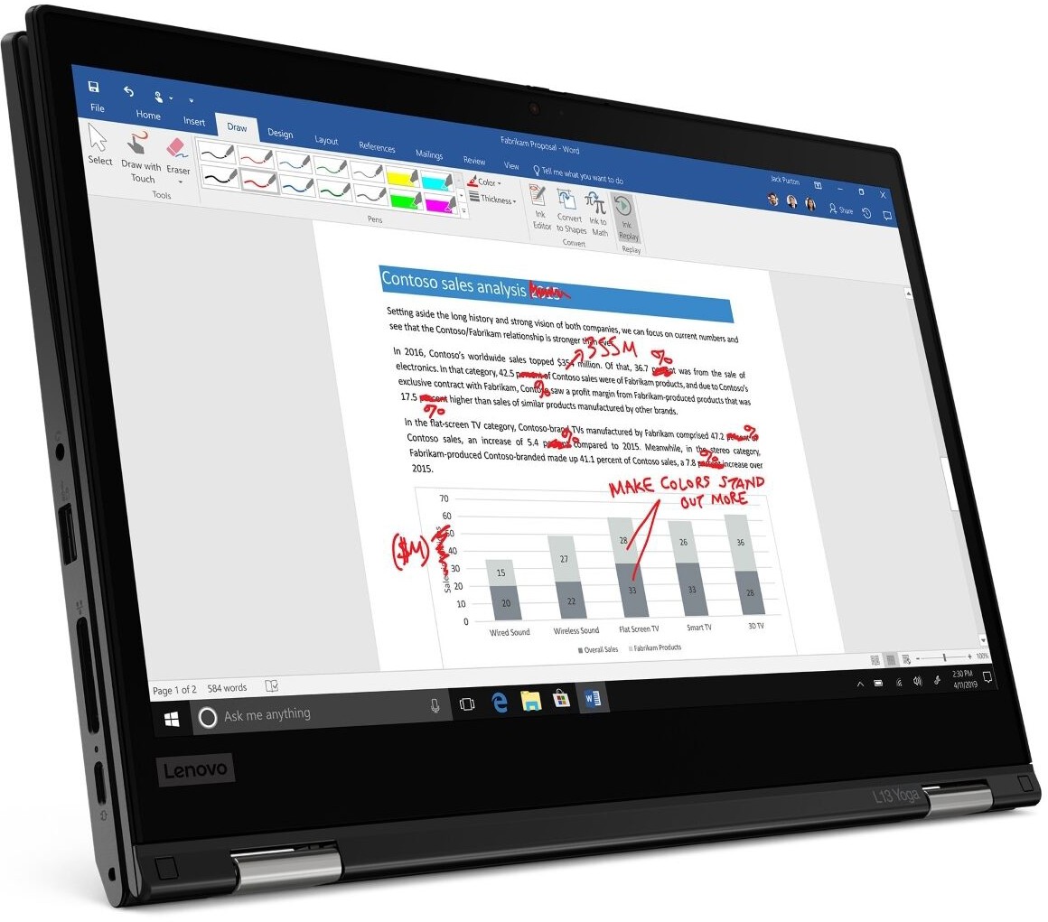 Ноутбук 2-в-1 Lenovo ThinkPad L13 Yoga 20R5000BRT, фото 18