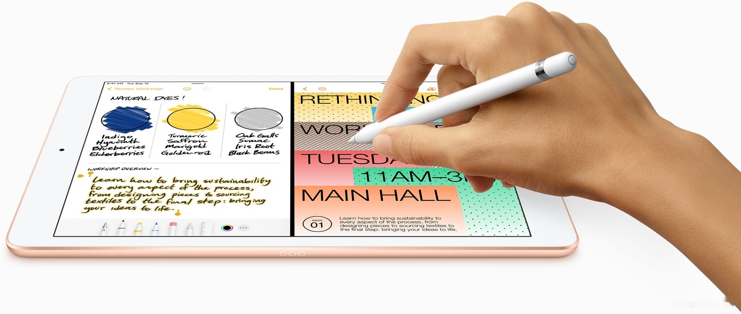 Планшет Apple iPad 10.2" 2020 32GB MYLC2 (золотистый), фото 3