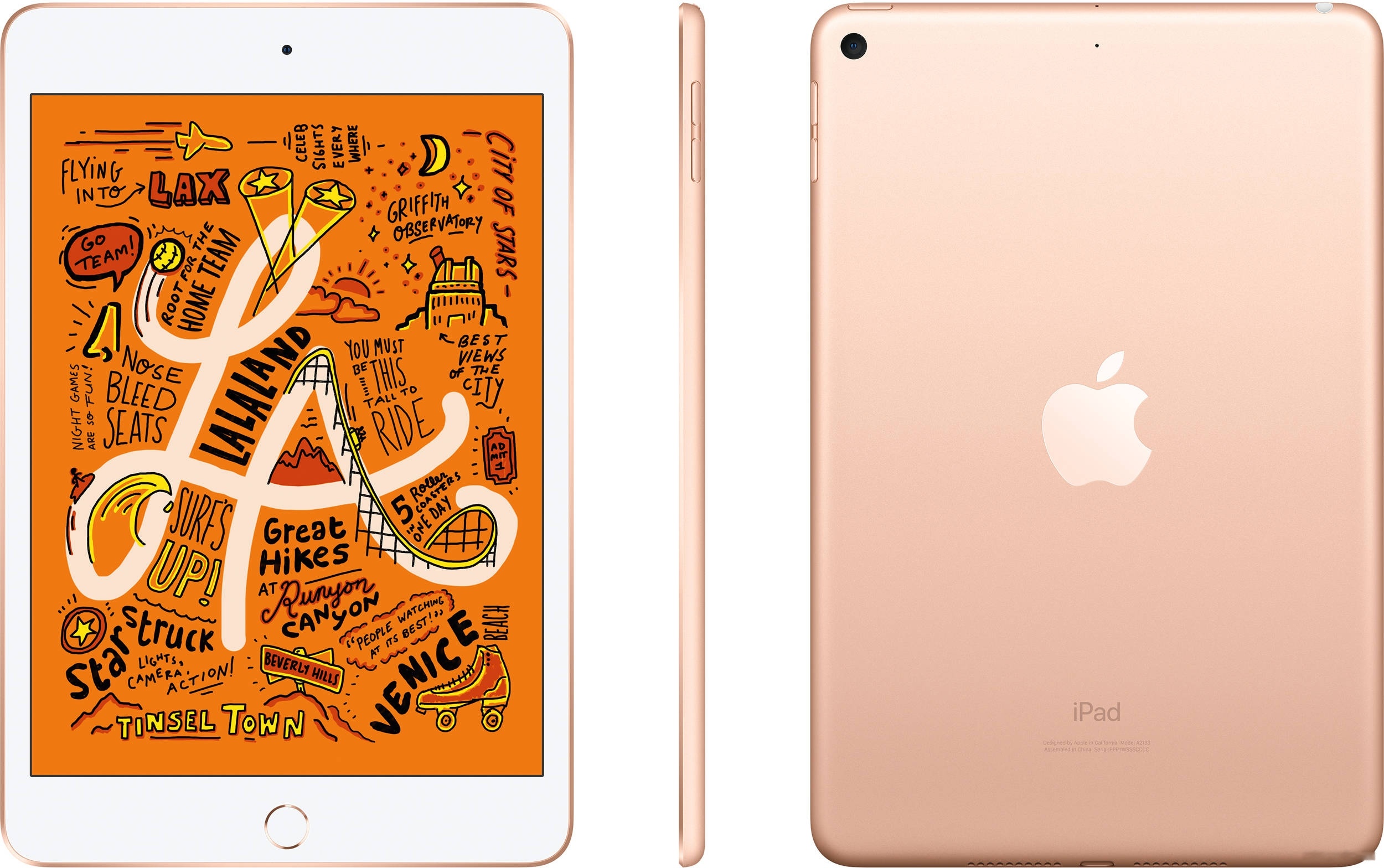 Планшет Apple iPad mini 2019 64GB MUQY2 (золотой), фото 3