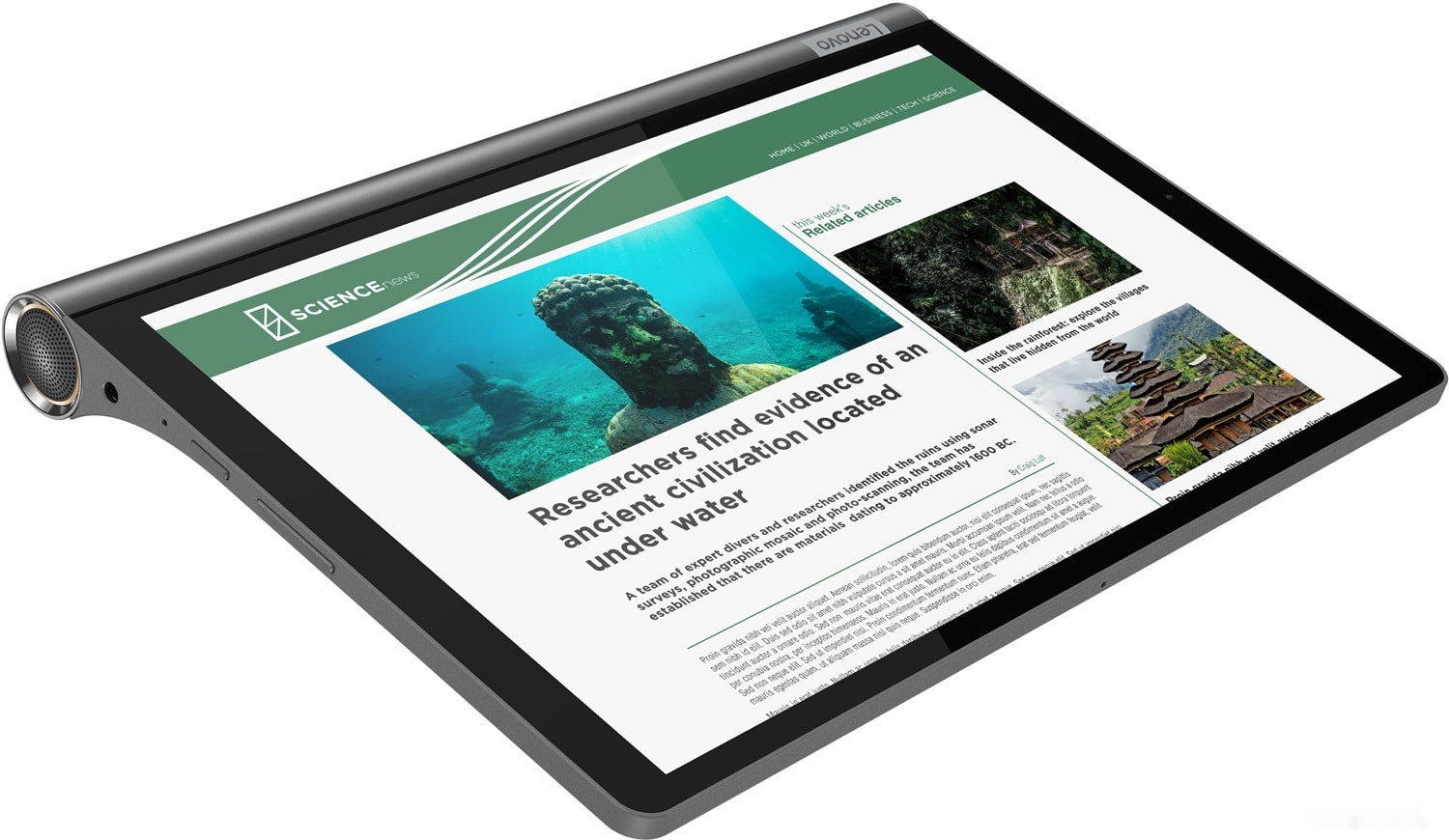 Планшет Lenovo Yoga Tab YT-X705L 64GB LTE ZA530006UA (темно-серый), фото 6