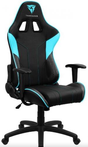 Офисное кресло ThunderX3 EC3 Black-Cyan AIR