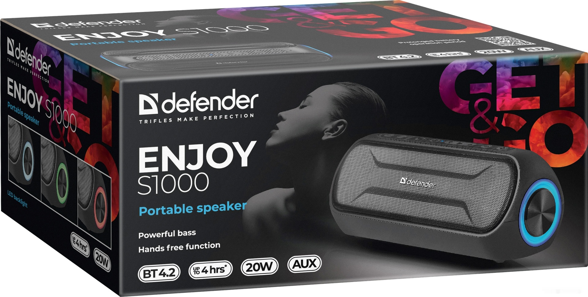 Беспроводная колонка Defender Enjoy S1000 (черный), фото 5