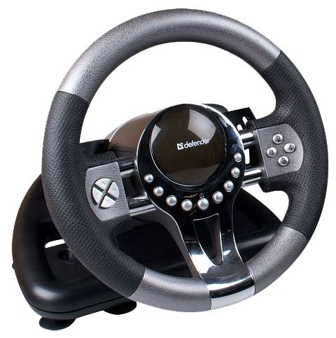 Беспроводной руль Defender Forsage GTR for PC
