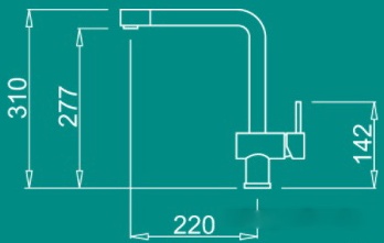Смеситель Elleci Stream Aluminium M79, фото 2