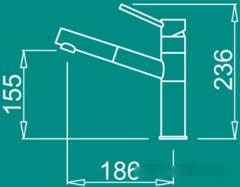 Смеситель Elleci Reno G43 Tortora, фото 2