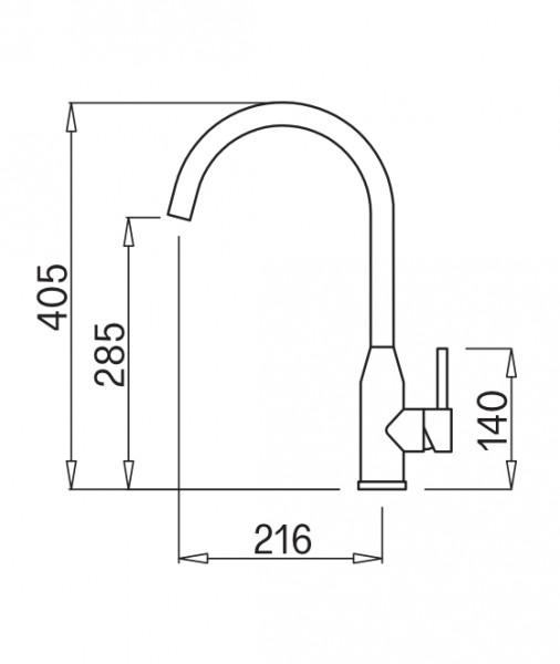 Смеситель Elleci Adige K96 White, фото 2