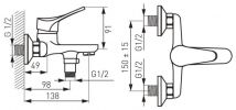 Смеситель Ferro Stillo BSL1