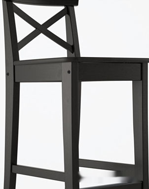 Стул Ikea Ингольф (коричнево-черный) [503.605.04], фото 5