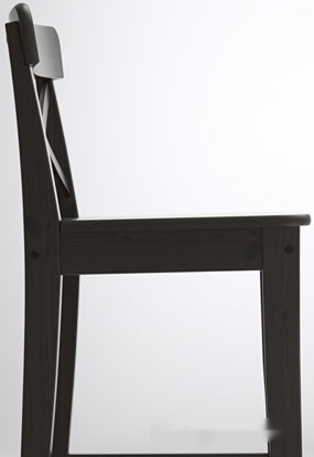 Стул Ikea Ингольф (коричнево-черный) [503.605.04], фото 3