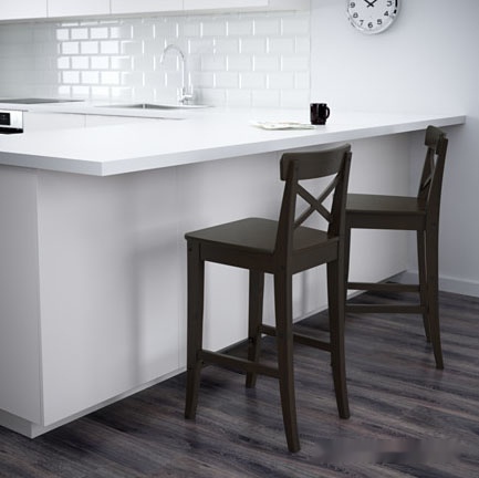 Стул Ikea Ингольф (коричнево-черный) [503.605.04], фото 2