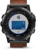  Garmin Fenix 5X Plus Sapphire (серый/коричневый кожаный)