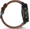  Garmin Fenix 5X Plus Sapphire (серый/коричневый кожаный)