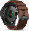  Garmin Fenix 5X Plus Sapphire (серый/коричневый кожаный)