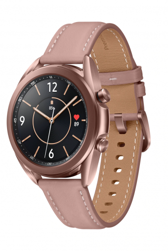 Часы Samsung Galaxy Watch Active 3 41mm SM-R850 (Bronze) + Samsung WA3 ET-SLR84 Brown