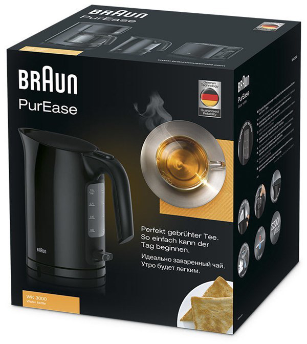 Электрический чайник Braun WK3000 BK, фото 3