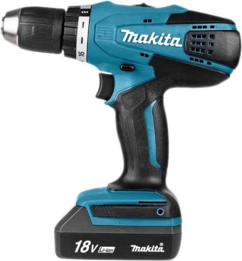Дрель-шуруповерт Makita DF457DWE, фото 1