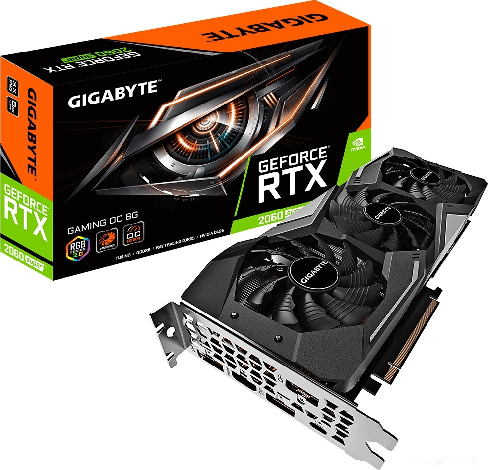 Видеокарта Gigabyte GeForce RTX 2060 Super Gaming OC 8GB GDDR6 GV-N206SGAMING OC-8GC, фото 3