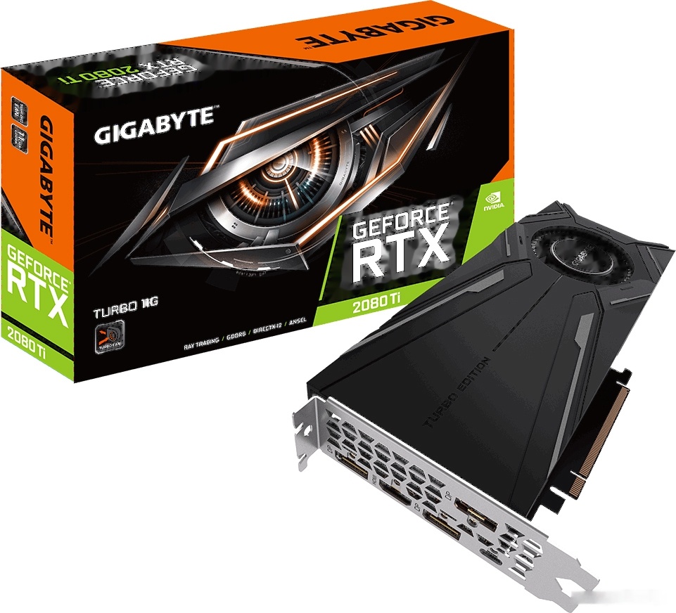 Видеокарта Gigabyte GeForce RTX 2080 Ti Turbo 11GB GDDR6 GV-N208TTURBO-11GC, фото 6