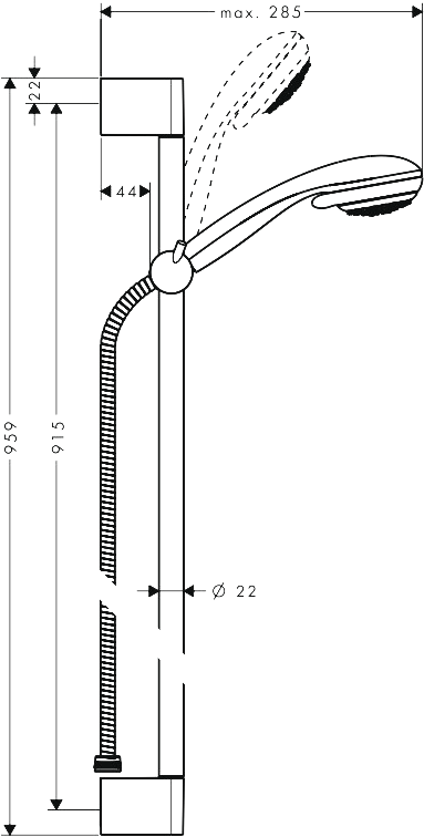 Душевая система Hansgrohe Crometta 85 Multi (27766000), фото 2