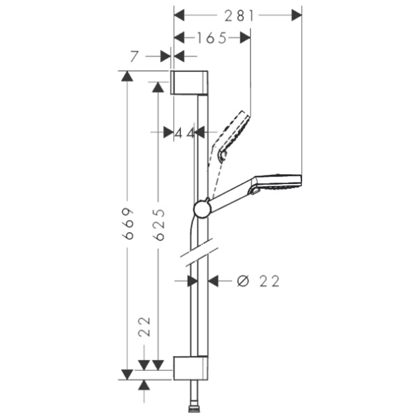 Душевая система Hansgrohe Crometta Vario [26532400], фото 2