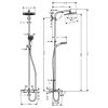 Душевая система Hansgrohe Crometta E 240 1jet Showerpipe [27298000]