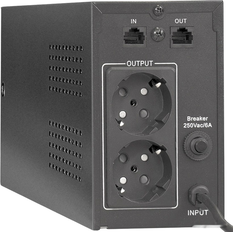 Источник бесперебойного питания Exegate BNB-850.LED.AVR.EURO.RJ EP285475RUS, фото 2
