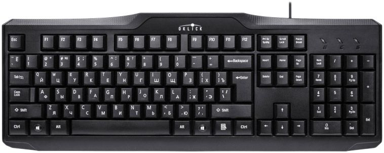 Клавиатура Oklick 170 M Black USB, фото 1