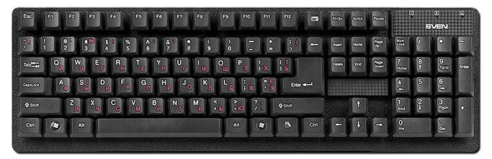 Клавиатура Sven Standard 301 USB (Black), фото 1