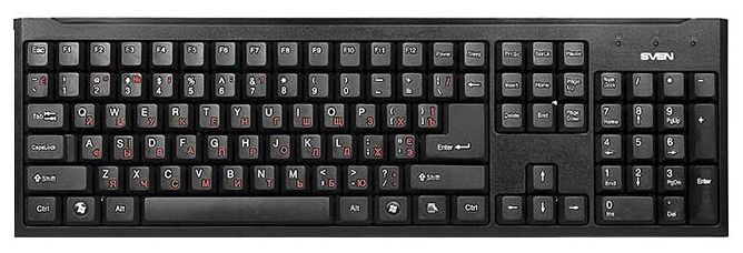 Клавиатура Sven Standard 303 Power Black USB+PS/2, фото 1