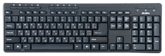 Клавиатура Sven Standard 307M Black USB+PS/2, фото 1