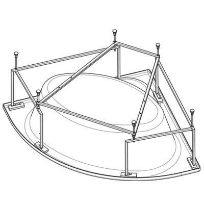 Каркас для ванны Santek Карибы 140x140